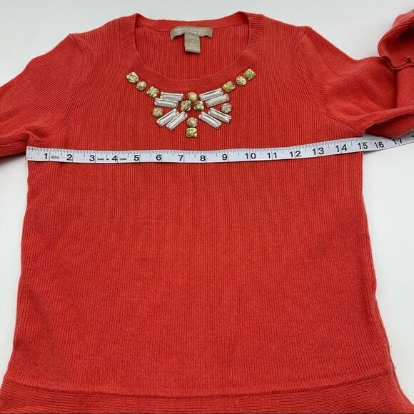 Banana Republic Italian Yarn Peplum Sweater SMALL - Picture 6 of 11